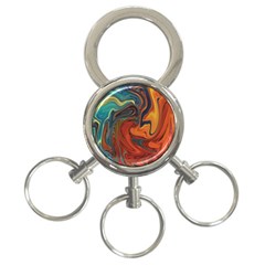 Creativity Abstract Art 3-ring Key Chains by Nexatart