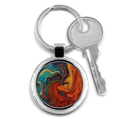 Creativity Abstract Art Key Chains (round)  by Nexatart