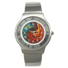 Creativity Abstract Art Stainless Steel Watch by Nexatart