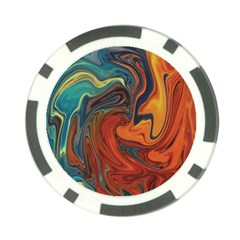 Creativity Abstract Art Poker Chip Card Guard by Nexatart