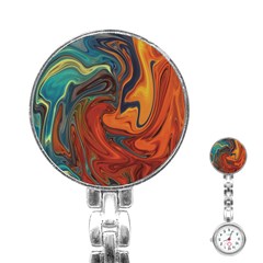 Creativity Abstract Art Stainless Steel Nurses Watch by Nexatart