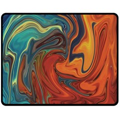 Creativity Abstract Art Double Sided Fleece Blanket (medium)  by Nexatart