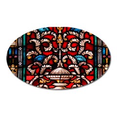 Decoration Art Pattern Ornate Oval Magnet by Nexatart