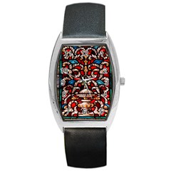 Decoration Art Pattern Ornate Barrel Style Metal Watch by Nexatart