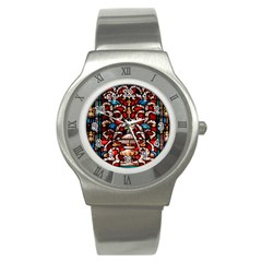 Decoration Art Pattern Ornate Stainless Steel Watch by Nexatart