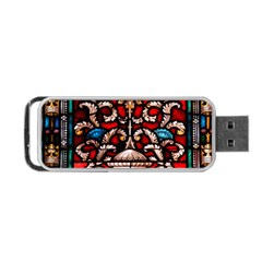 Decoration Art Pattern Ornate Portable Usb Flash (two Sides) by Nexatart