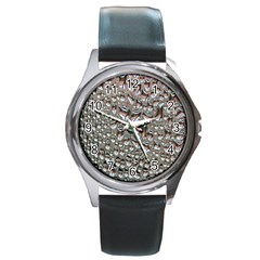 Droplets Pane Drops Of Water Round Metal Watch by Nexatart