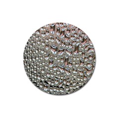 Droplets Pane Drops Of Water Magnet 3  (round) by Nexatart