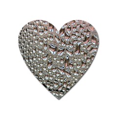 Droplets Pane Drops Of Water Heart Magnet by Nexatart