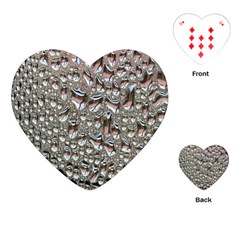 Droplets Pane Drops Of Water Playing Cards (heart)  by Nexatart