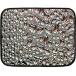 Droplets Pane Drops Of Water Double Sided Fleece Blanket (Mini)  35 x27  Blanket Front