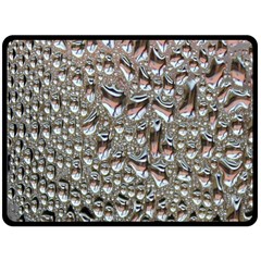 Droplets Pane Drops Of Water Fleece Blanket (large)  by Nexatart