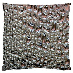 Droplets Pane Drops Of Water Large Cushion Case (one Side) by Nexatart