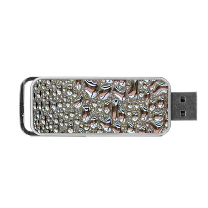 Droplets Pane Drops Of Water Portable USB Flash (One Side)