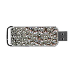 Droplets Pane Drops Of Water Portable Usb Flash (two Sides) by Nexatart