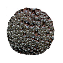 Droplets Pane Drops Of Water Standard 15  Premium Round Cushions by Nexatart