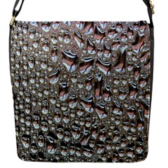 Droplets Pane Drops Of Water Flap Messenger Bag (s) by Nexatart