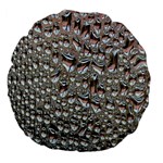 Droplets Pane Drops Of Water Large 18  Premium Flano Round Cushions Back