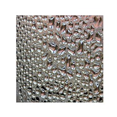 Droplets Pane Drops Of Water Small Satin Scarf (square) by Nexatart