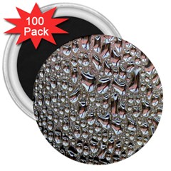 Droplets Pane Drops Of Water 3  Magnets (100 Pack)