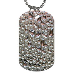 Droplets Pane Drops Of Water Dog Tag (one Side) by Nexatart