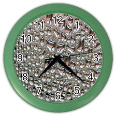 Droplets Pane Drops Of Water Color Wall Clocks by Nexatart