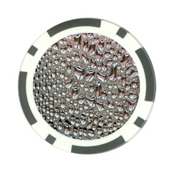 Droplets Pane Drops Of Water Poker Chip Card Guard by Nexatart