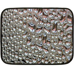 Droplets Pane Drops Of Water Fleece Blanket (mini) by Nexatart