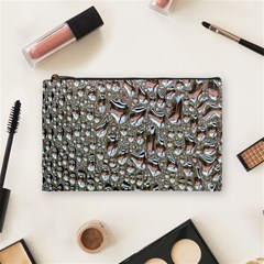 Droplets Pane Drops Of Water Cosmetic Bag (medium)  by Nexatart