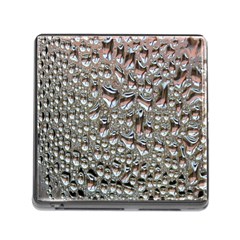 Droplets Pane Drops Of Water Memory Card Reader (square) by Nexatart