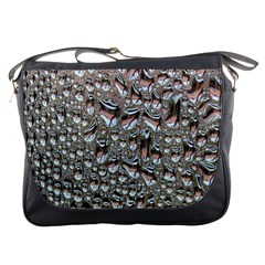 Droplets Pane Drops Of Water Messenger Bags by Nexatart