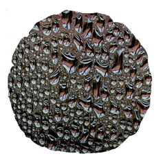 Droplets Pane Drops Of Water Large 18  Premium Round Cushions