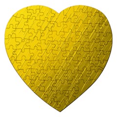 Golden Texture Rough Canvas Golden Jigsaw Puzzle (heart) by Nexatart