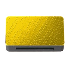 Golden Texture Rough Canvas Golden Memory Card Reader With Cf by Nexatart