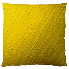 Golden Texture Rough Canvas Golden Standard Flano Cushion Case (one Side) by Nexatart