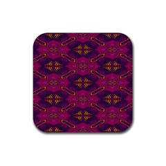 Pattern Decoration Art Abstract Rubber Coaster (square)  by Nexatart