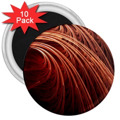 Abstract Fractal Digital Art 3  Magnets (10 Pack)  by Nexatart