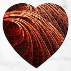 Abstract Fractal Digital Art Jigsaw Puzzle (heart) by Nexatart