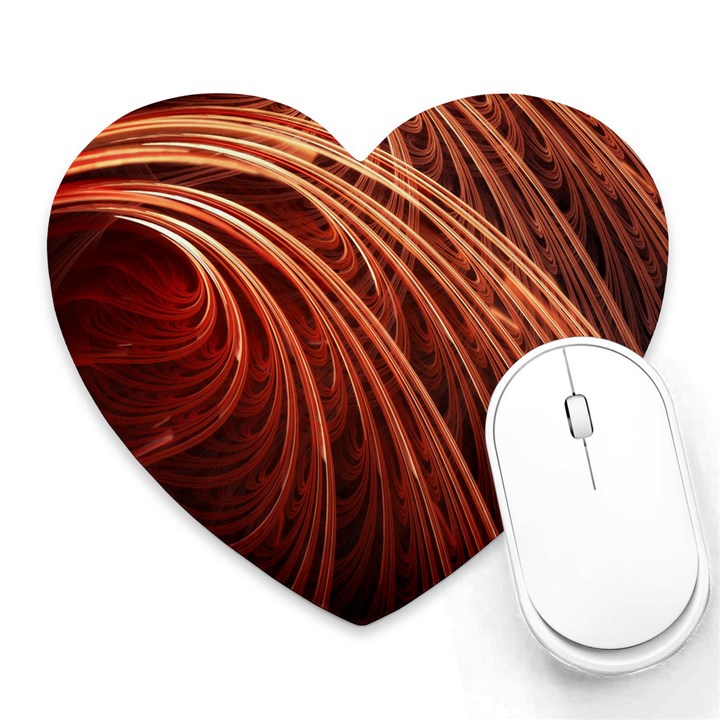 Abstract Fractal Digital Art Heart Mousepads