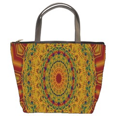 India Mystic Background Ornamental Bucket Bags by Nexatart