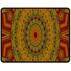 India Mystic Background Ornamental Double Sided Fleece Blanket (medium)  by Nexatart