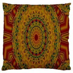 India Mystic Background Ornamental Standard Flano Cushion Case (two Sides) by Nexatart