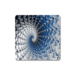 Mandelbrot Fractal Abstract Ice Square Magnet by Nexatart