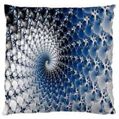 Mandelbrot Fractal Abstract Ice Large Cushion Case (one Side) by Nexatart