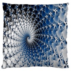 Mandelbrot Fractal Abstract Ice Large Flano Cushion Case (one Side) by Nexatart