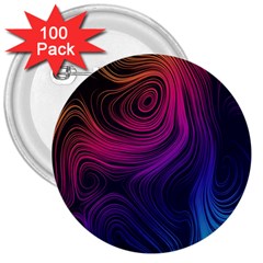 Abstract Pattern Art Wallpaper 3  Buttons (100 Pack)  by Nexatart