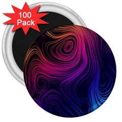 Abstract Pattern Art Wallpaper 3  Magnets (100 Pack)