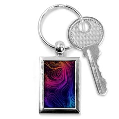 Abstract Pattern Art Wallpaper Key Chains (rectangle)  by Nexatart