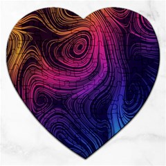 Abstract Pattern Art Wallpaper Jigsaw Puzzle (heart) by Nexatart