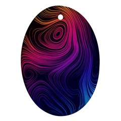 Abstract Pattern Art Wallpaper Oval Ornament (two Sides) by Nexatart